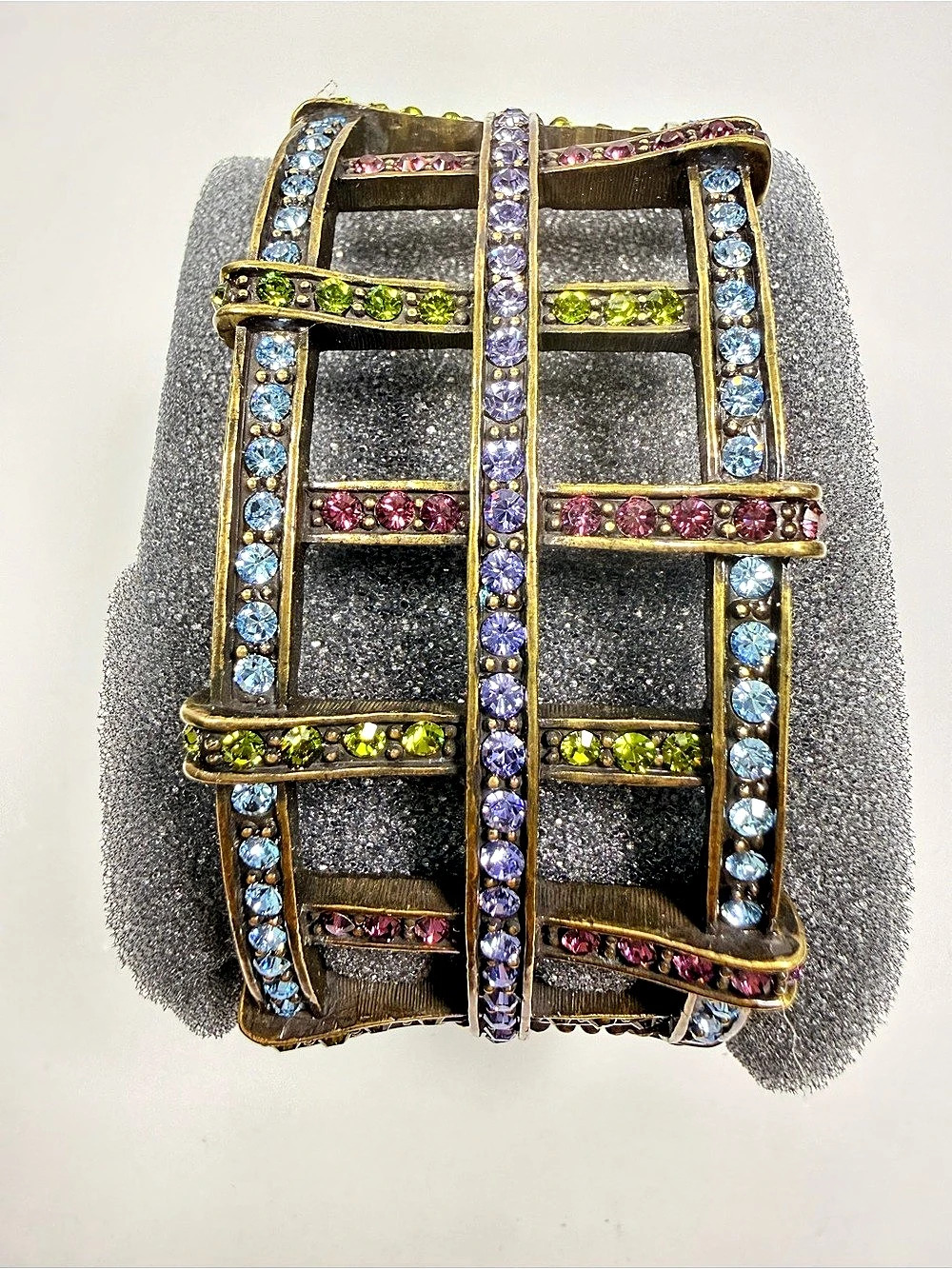 Heidi Daus Crystal-Set Multicolor Bracelet Like New